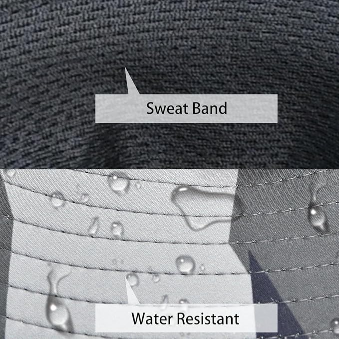 Sun Hats for Men Women Fishing Hat UPF 50+ Breathable Wide Brim Summer UV - Image 3