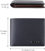 VISOUL Leather Mens Bifold RFID Blocking Wallet - Image 4