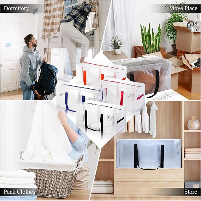 8 Pack Heavy Duty Extra Large Moving Bags - Image 7