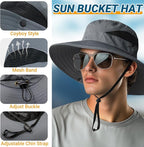 NPQQUAN Ponytail Sun Bucket Hats - Image 5