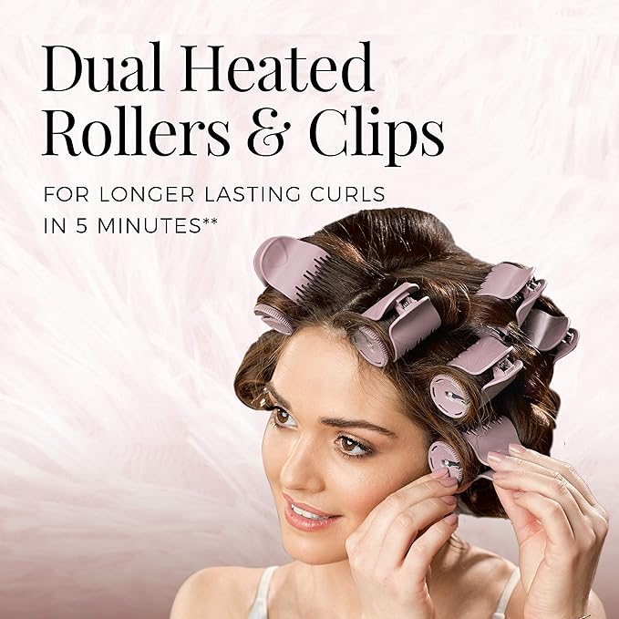 Remington Pro Hair Setter Hot Rollers, Curlers With Thermaluxe Advanced Thermal Technology (Pack of 2)