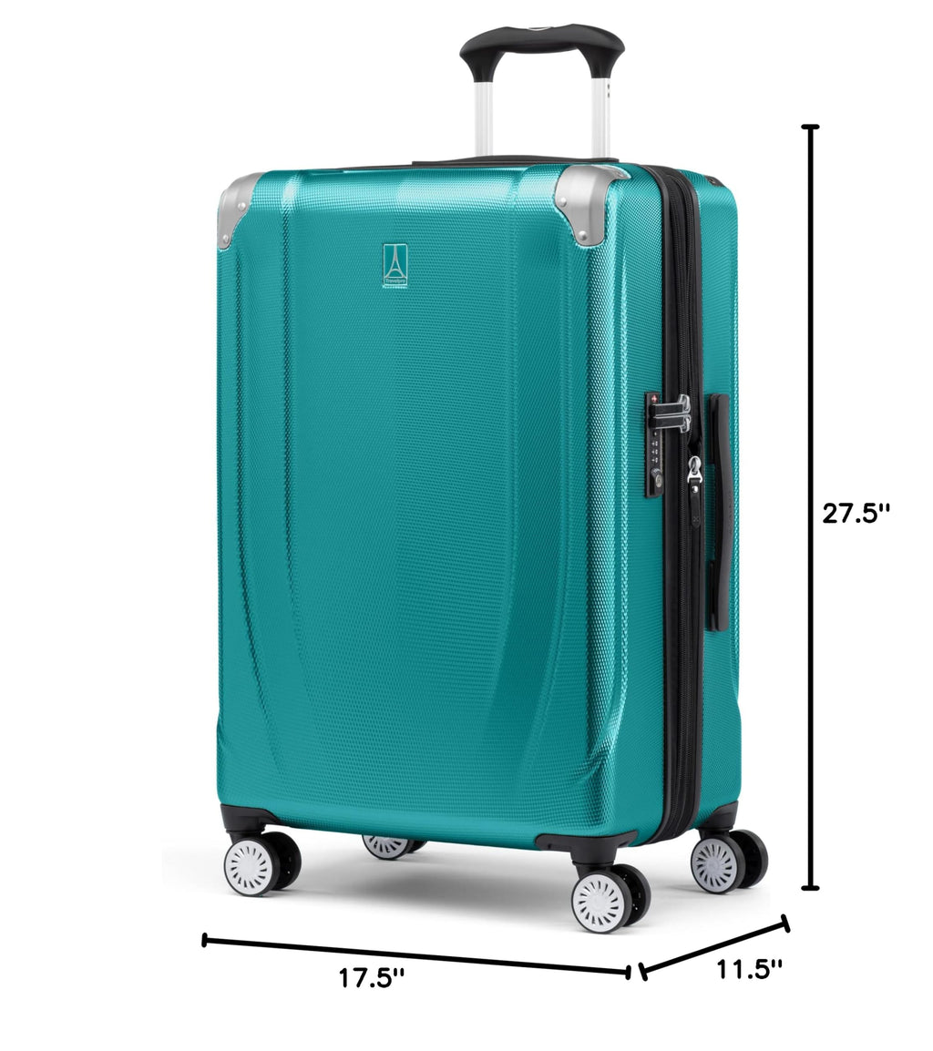 Pathways 3 Hardside Checked Luggage Suitcase (Checked Medium 25 Inch / Kayak Teal)
