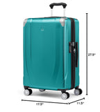 Pathways 3 Hardside Checked Luggage Suitcase (Checked Medium 25 Inch / Kayak Teal)