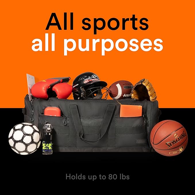 Fitdom 140L 38" Heavy Duty Extra Large Sports Equipment Duffle Bag - Image 3