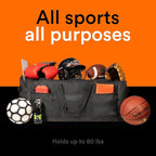 Fitdom 140L 38" Heavy Duty Extra Large Sports Equipment Duffle Bag - Image 3