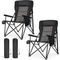LET'S CAMP Oversized Camping Chairs 29.52" High Back Heavy Duty Lawn Chair by LETSCAMP