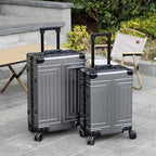 All Aluminum Magnesium Carry On Luggage，Cut from Whole Aluminum Sheet，22x14x9 - Image 2