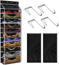 12 Pocket Over the Door Shoe Organizer, Reusable Breathable Large Mesh Bag by Unknown