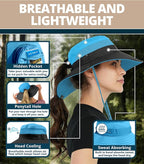 GearTOP Safari Sun Hat for Men and Sun Hats for Women UV Protection UPF 50+ - Image 4