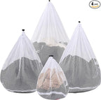 4Pcs Mesh Laundry Bags Washing Machine Mesh Wash Bags by OKAKA