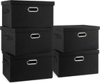 Medium 15" 21 Quart Collapsible Stackable Storage Bins by GraciadecoStorage