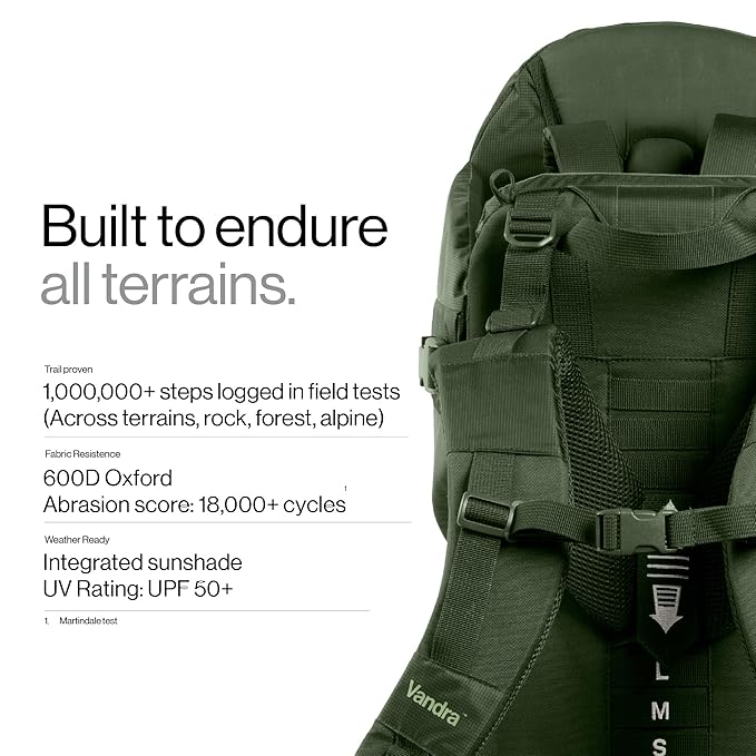 Vandra™ Forest - Scandinavian Hiking Baby Carrier Backpack - Gravity Lock™ - Image 6