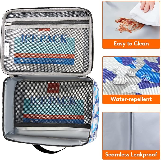 Lifewit Freezable Lunch Box, Insulated Reusable Lunch Bag - Image 4