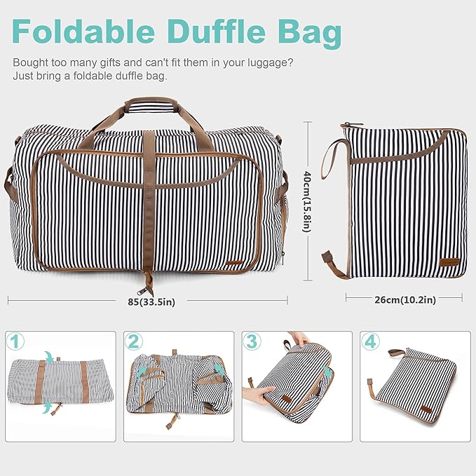120L Duffle Bag for Travel, Large Foldable Waterproof Travel Duffel Bags - Image 2
