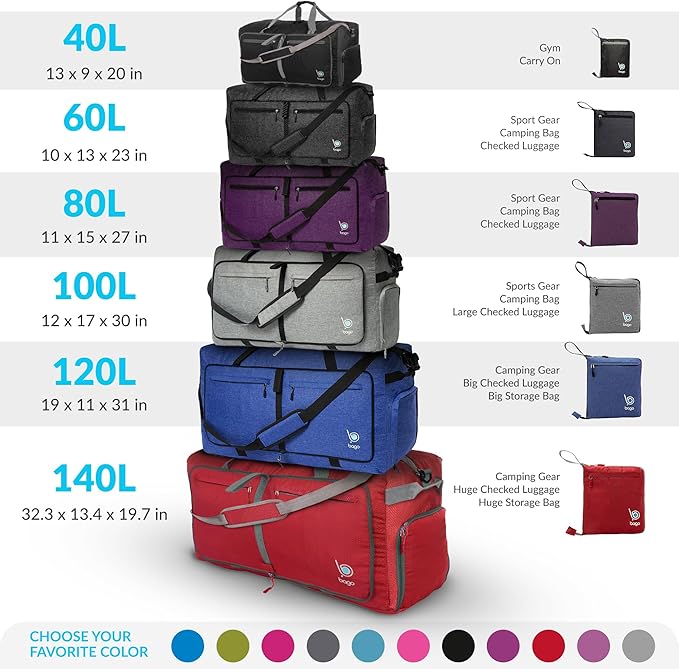 Bago Big XXL Foldable Duffel Bags - Image 11