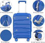 Carry On Luggage 22x14x9 Airline Approved, Hard Shell Suitcase - Image 5