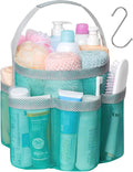 F-color Mesh Shower Caddy Portable, Large Capacity Shower Bag Basket Tote by F-color