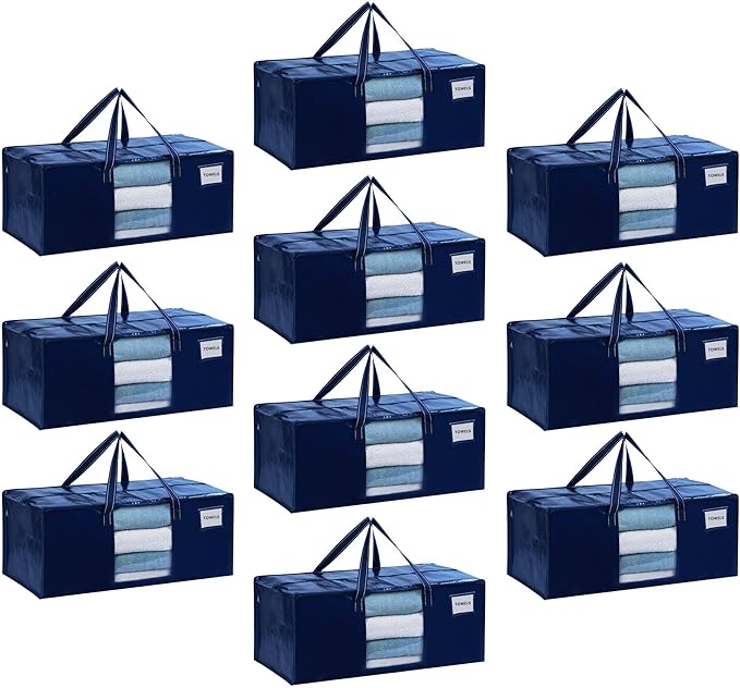 VENO 10 Pack Moving Bags Extra Large Storage Bags by Veno