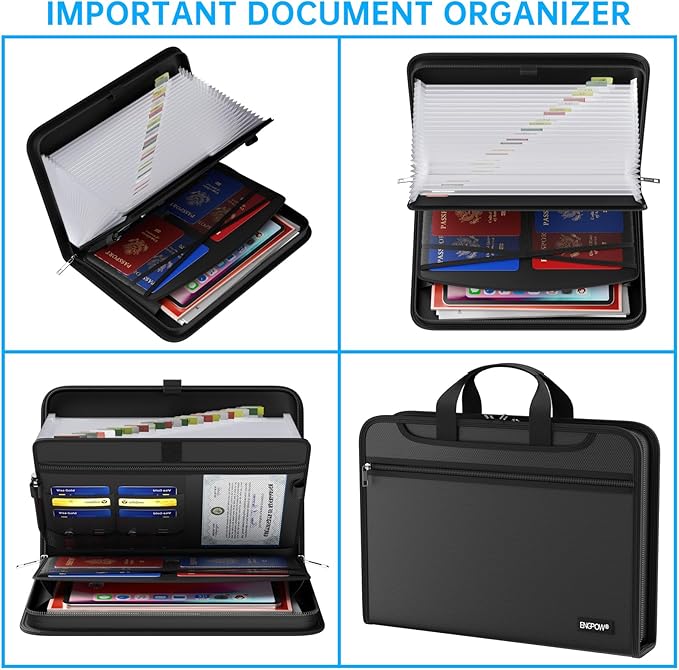 ENGPOW Accordion File Organizer, Fireproof Expanding File Folder - Image 4
