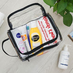 Rough Enough Clear Makeup Toiletry Bag Cosmetic Organizer Large Medicine Pouch - Image 6
