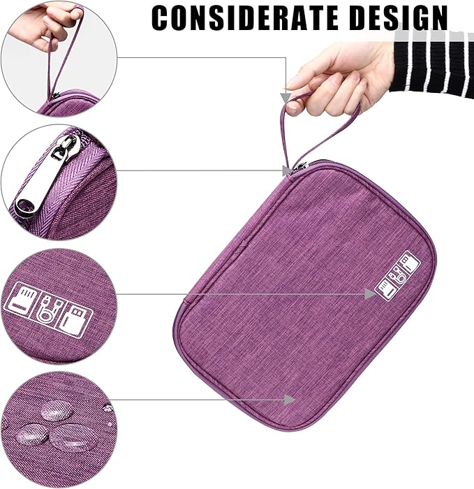 CILLA Travel Cord Organizer Case, Portable Waterproof Storage Bag - Image 4