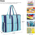 LEDAOU Beach Bag Waterproof Sandproof Women Tote Bag Pool Bag - Image 6
