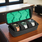 Hard Watch Travel Case, 3 slots Watch Roll Case Storage and Organizer - Image 5