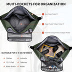 WITZMAN Travel Duffle Bags for Men Weekender Bags - Image 3