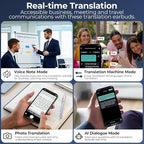 AI Translation Earbuds Real Time 80H Playtime 164 Languages Translator Ear Buds - Image 5