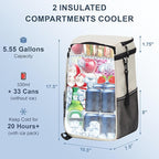 SPARTER Backpack Cooler Insulated Leak Proof 33/49 Cans, 2 Insulated - Image 2