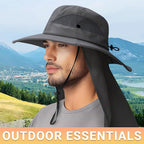PFFY Sun Bucket Hats for Men Women 3” Wide Brim UPF 50+ Fishing & Beach Hat - Image 3