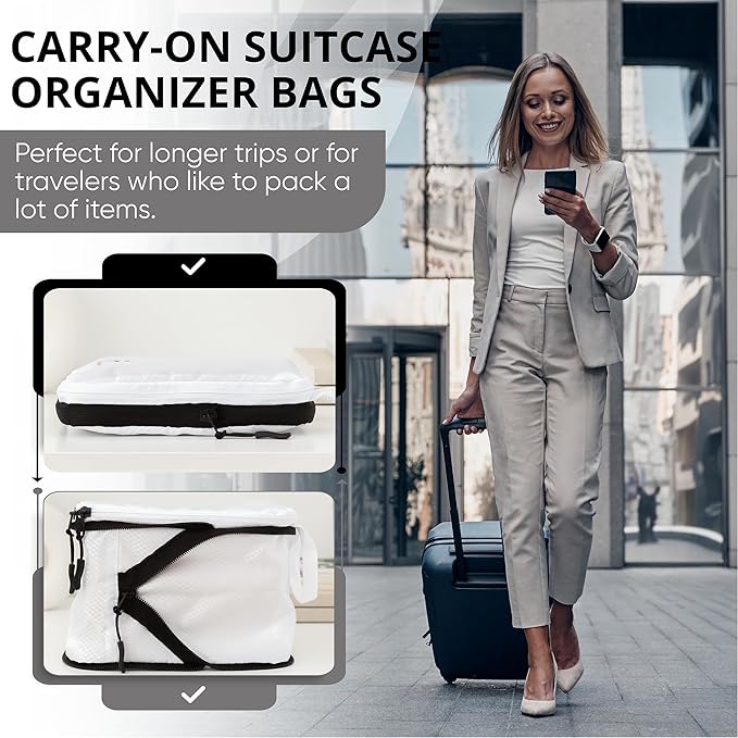 8 Piece Compression Packing Cubes Set - Image 3
