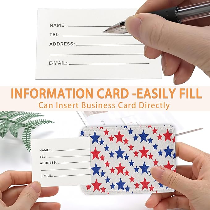 American Patriotic Stars Luggage Tags Bag Tag - Image 4