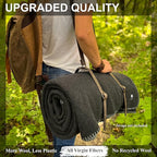 EKTOS 100% Virgin Wool Blanket, Thick Fabric, Winter Essentials - Image 3