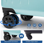 KYME Suitcase Hardshell With Double Spinner Wheels, PC+ABS TSA Lock Travel - Image 7