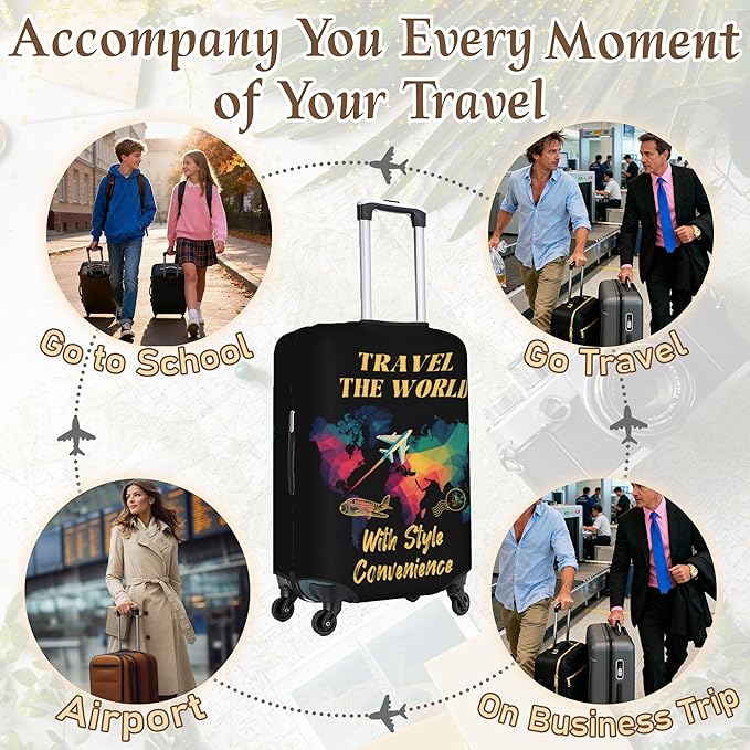 Luggage Cover, Travel Suitcase Covers, Elastic Suitcase Protective Cover - Image 5