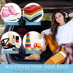 18 Pack Shoe Bags for Travel, 15.7" x 11.8" Clear Travel Shoe Bags for Packing - Image 6