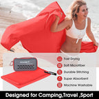 4Monster Camping Towels Super Absorbent, Fast Drying Microfiber Travel Towel - Image 2