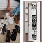 Over The Door Shoe Organizer, 14 Large Mesh Pockets Hanging Shoe Rack - Image 6