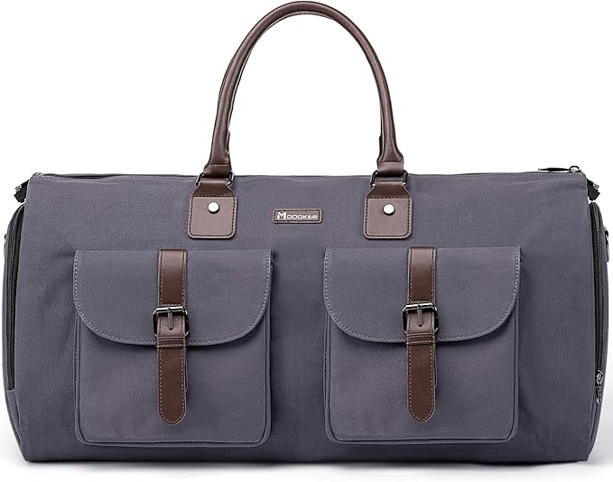 Modoker Garment Convertible Weekender Bag, Carry on Canvas Garment Duffle Bag by Modoker