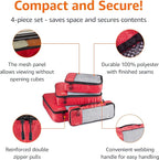 Amazon Basics Packing Cubes for Travel, Packing Organizers Set, 4-Piece-Set - Image 2