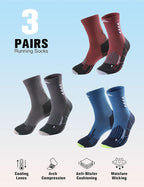 Compression Crew Running Socks: Athletic Socks - Image 4