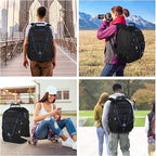 Mogplof 18.4 Laptop Backpack Men Women, 55L Extra Large Laptops Backpack - Image 7