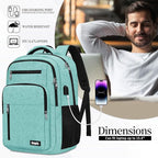 Backpack for Women Men, School Backpack for Boys Girls Teens, 15.6 Inch Laptop - Image 3
