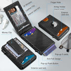 Airtag Wallet for Men, with Money Clip Gift Boxed, Slim Front Pocket Wallet - Image 2
