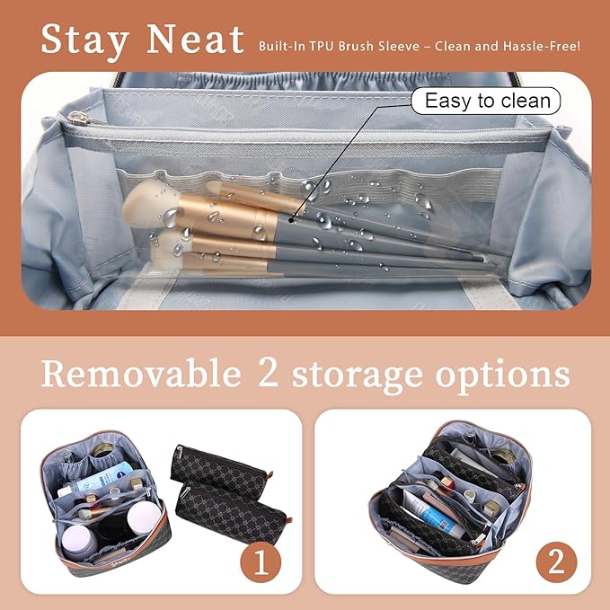 BOYATU Travel Makeup Bag Cosmetic Bags - Image 4