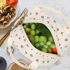 Bluboon Lunch Bag for Women Men Cute Corduroy Lunch Tote Bags Reusable - Image 5