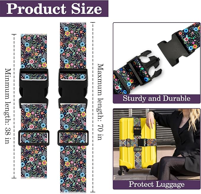 Luggage Straps for Suitcases TSA Approved, Luggage Identifiers for Suitcase - Image 2