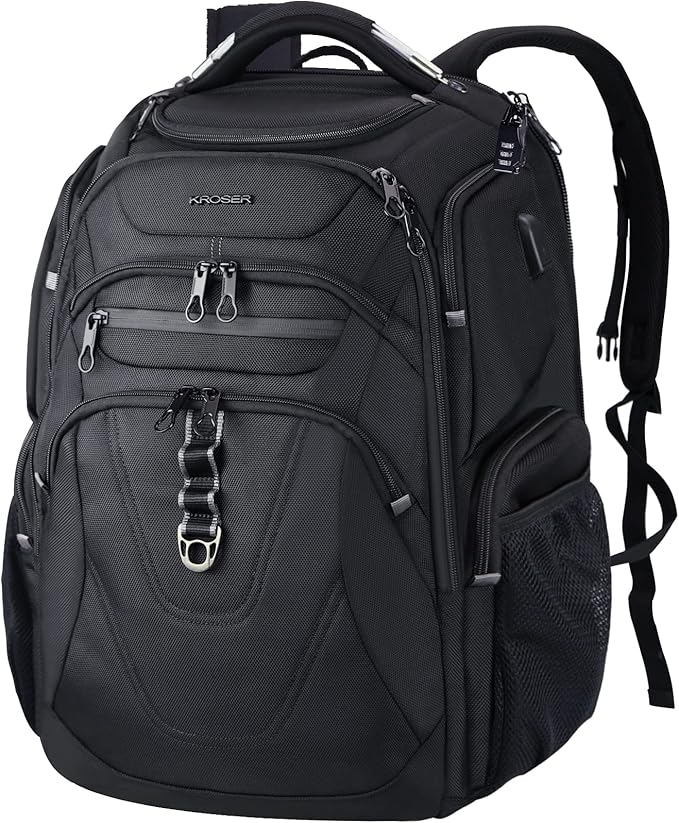 KROSER TSA Friendly Travel Laptop Backpack 18.4 inch XXXL Gaming Backpack by KROSER