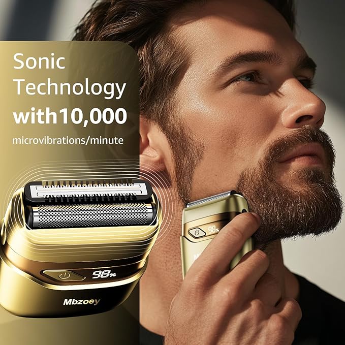 Electric Foil Shavers for Men, Mini Electric Razor, Compact Face Shaver - Image 9